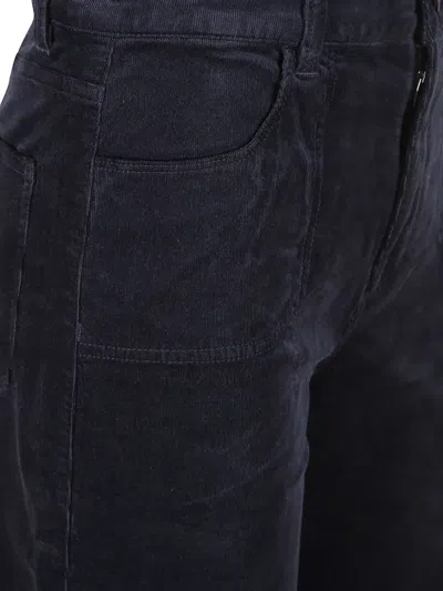 Paige Anessa Corduroy Jeans 31 With Stitch Utility Pockets Navy In Blue