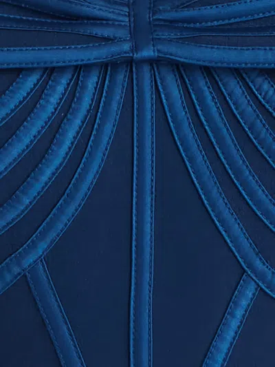 Tadashi Shoji Bos25683m Short Cocktail Evening Dress In Blue