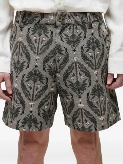 Osklen Patterned-jacquard Shorts In Multi