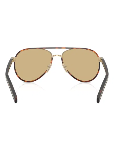 Prada Pr B57s Aviator Steel Sunglasses In Multi