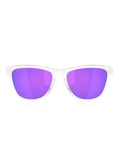 Oakley Frogskins Square-frame Sunglasses In Matte Clear