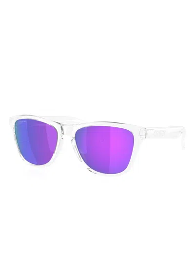 Oakley Frogskins Square-frame Sunglasses In Matte Clear