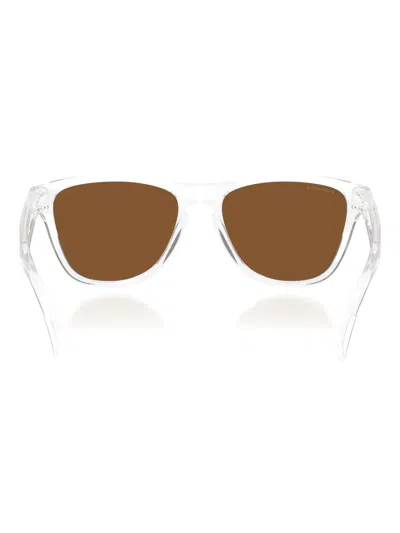 Oakley Frogskins Square-frame Sunglasses In Matte Clear
