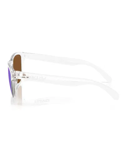 Oakley Frogskins Square-frame Sunglasses In Matte Clear