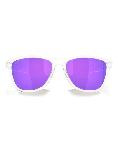 Oakley Frogskins Square-frame Sunglasses In Matte Clear