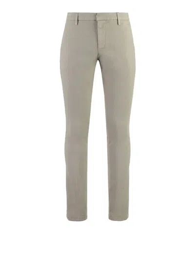 Dondup Gaubert Cotton Chino Trousers In Neutral