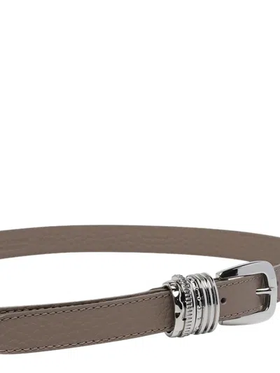 Orciani Buckle-fastening Leather Belt In Brown