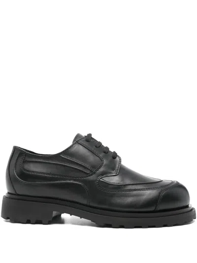 _j.l-a.l_ Leather Oxford Shoes In Black