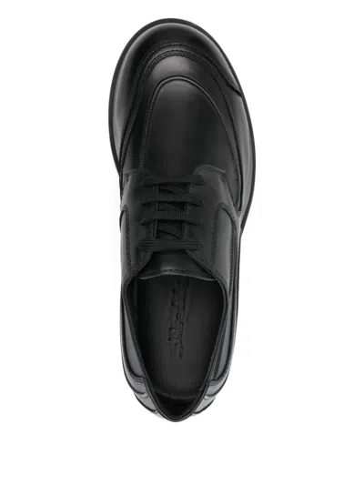 _j.l-a.l_ Leather Oxford Shoes In Black