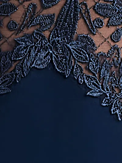 Tadashi Shoji Embroidered Lace Long Sleeve Cocktail Dress In Multi