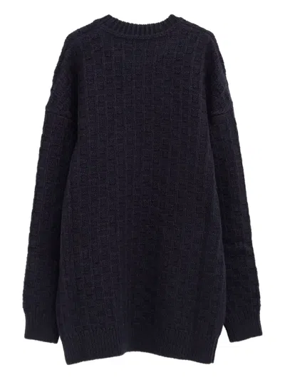 Duran Lantink Textured Mini Dress In Blue