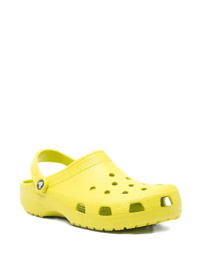 Crocs Classic Perforated Clogs In Yellow