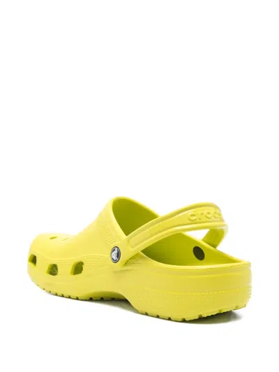 Crocs Classic Perforated Clogs In Yellow