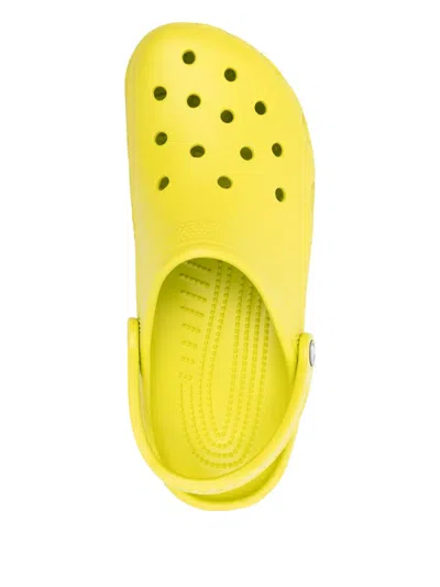 Crocs Classic Perforated Clogs In Yellow