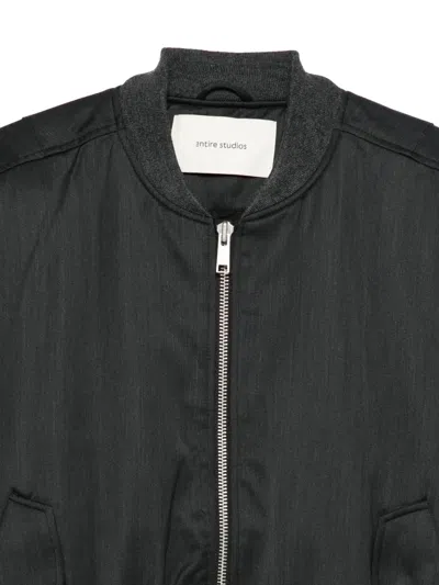 Entire Studios Broad Bomber Jacket In Black