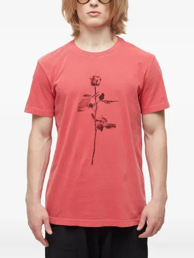 Osklen Rose-print T-shirt In Red