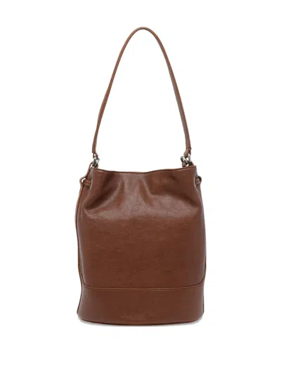 Zanellato Structured Shoulder Bag Featuring Adjustable Strap In Brown