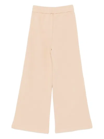 Liu •jo Cotton-blend Pants In Neutral