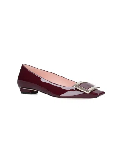 Roger Vivier Belle Vivier Pumps In Burgundy