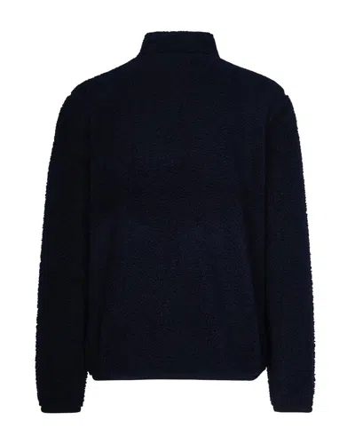 K-way Pascal Sherpa Polar Double Blue Depth Jacket In Black