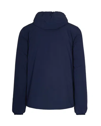 K-way Jack St Warm Double Blue Depth/beige Cash Jacket In Blue