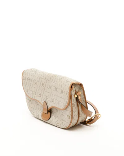 Dior Christian  Honeycomb Crossbody Bag In Neutral
