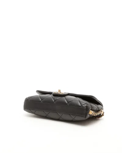 Pre-owned Chanel 19 Medium Shoulderbag In Black