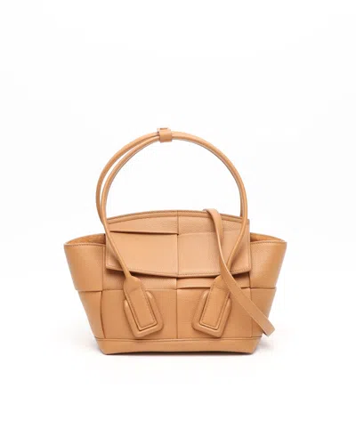 Bottega Veneta Mini Intrecciato Arco Bag In Neutral