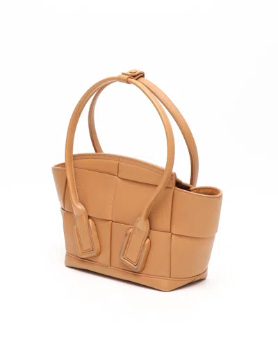 Bottega Veneta Mini Intrecciato Arco Bag In Neutral