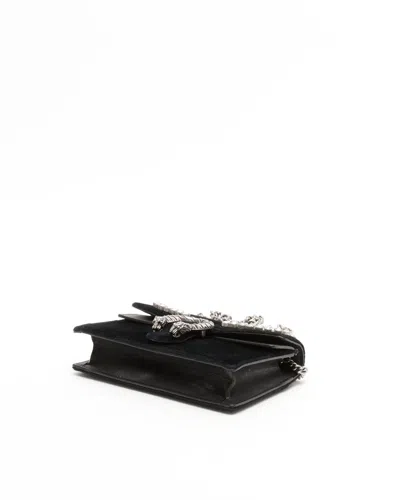 Gucci Dionysus Leather 476432 Shoulder Bag Shoulder Bag In Black