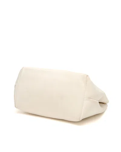 Celine Céline Canvas Cabas Horizontal Bag In White