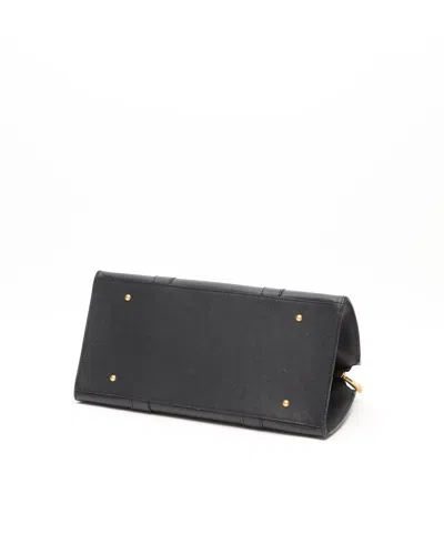 Celine Céline Triomphe Handbag In Black