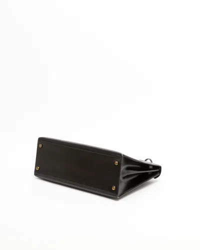 Pre-owned Hermes Hermès Kelly Sellier 32 Box Bag In Black