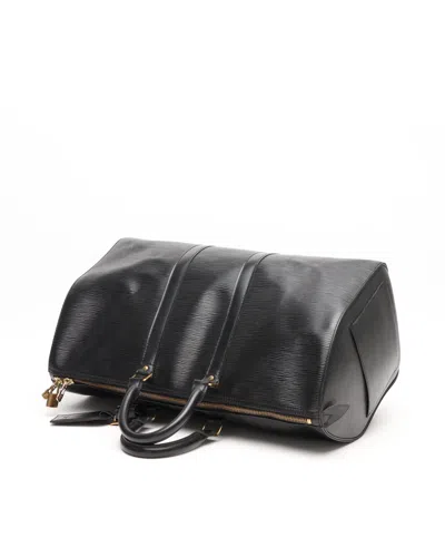 Pre-owned Louis Vuitton Epi Keepall 45 Weekend Bag In Black