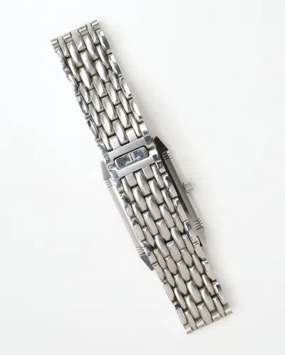 Jaeger-lecoultre Reverso 20mm Ref 261.8.86 Rare Black Dial Manual Watch In Silver