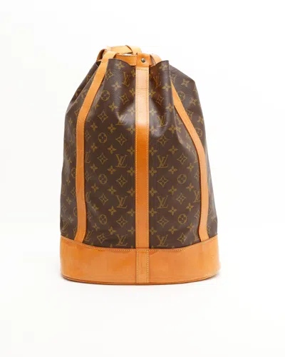 Pre-owned Louis Vuitton Monogram Randonnée Gm Bag In Brown