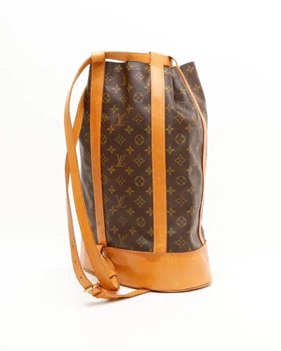Pre-owned Louis Vuitton Monogram Randonnée Gm Bag In Brown