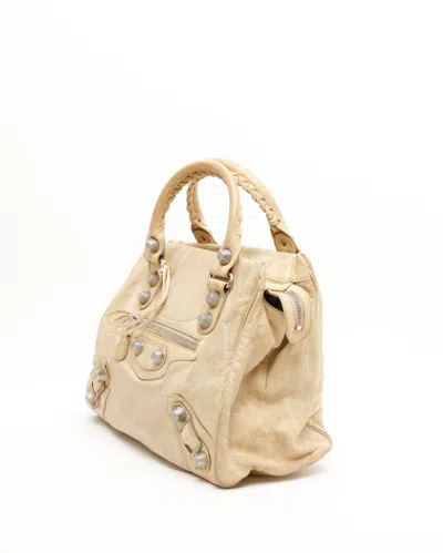 Balenciaga Motocross Midday 21 Giant Bag In Neutral