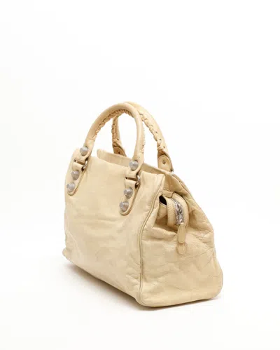 Balenciaga Motocross Midday 21 Giant Bag In Neutral