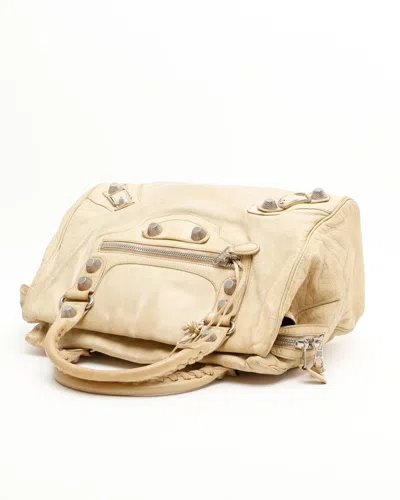 Balenciaga Motocross Midday 21 Giant Bag In Neutral
