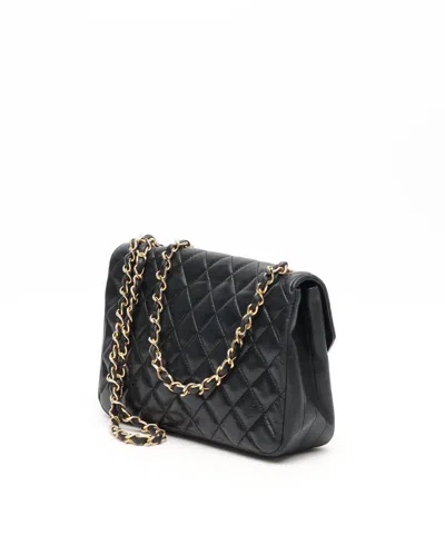Pre-owned Chanel Small Single Flap Bag In Black