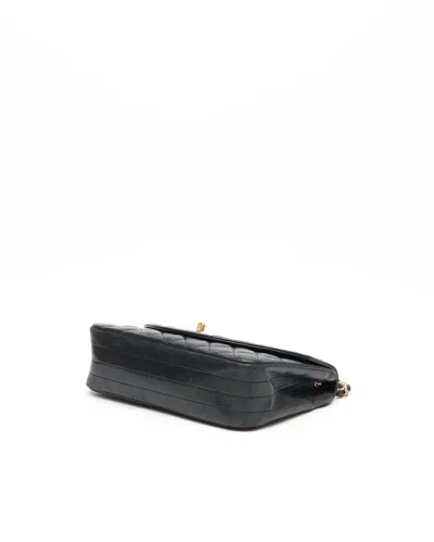 Pre-owned Chanel Small Single Flap Bag In Black