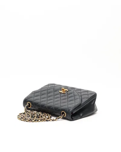 Pre-owned Chanel Small Single Flap Bag In Black