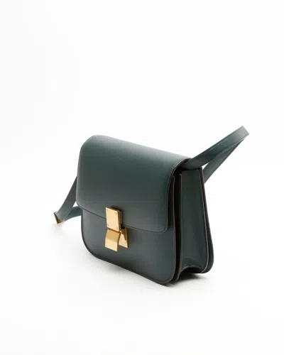 Celine Céline Classic Box Bag In Green