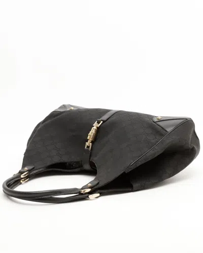 Gucci Large Gg New Jackie Bag In Black
