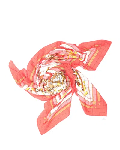 Pre-owned Hermes Hermès 130 Cashmere Silk Scarf In Multi