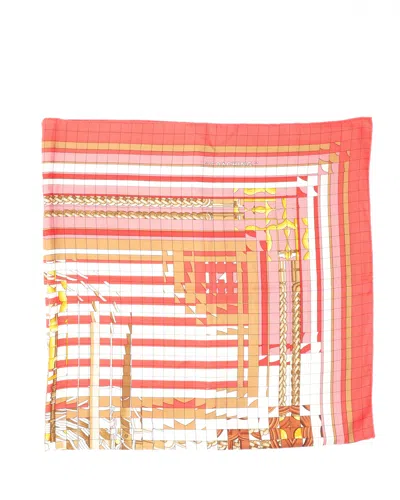 Pre-owned Hermes Hermès 130 Cashmere Silk Scarf In Multi