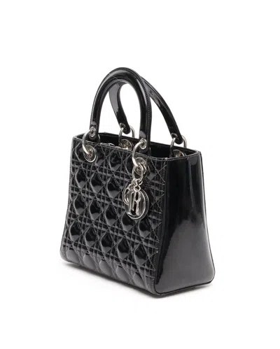 Dior Medium Lady  Shoulder Bag In Black