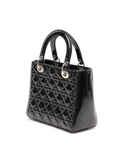 Dior Medium Lady  Shoulder Bag In Black