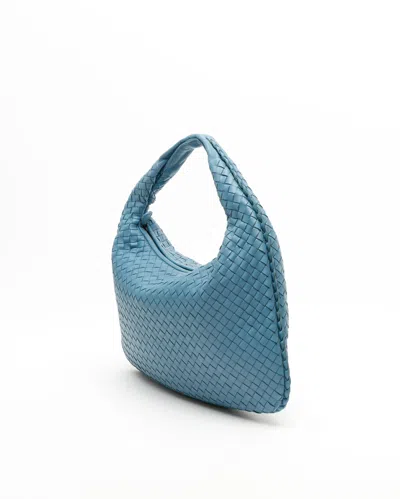 Bottega Veneta Medium Intrecciato Hobo Bag In Blue